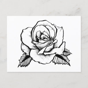 Rose Postkarte