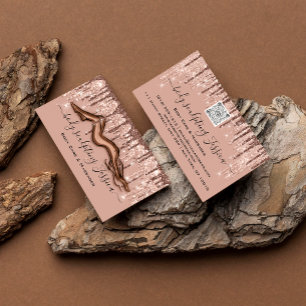 Rose Powder für QRCode-Logos Visitenkarte