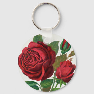 Rose Print Rochester Lithographing und Druckerei Schlüsselanhänger