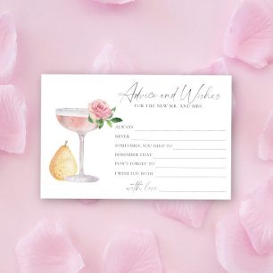 Rose Prosecco - Beratung und Wünsche Brautparty Briefpapier