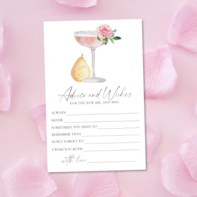 Rose Prosecco - Beratung und Wünsche Brautparty Briefpapier (Von Creator hochgeladen)