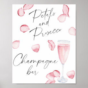 Rose Prosecco Brautparty - Champagner Bar Poster