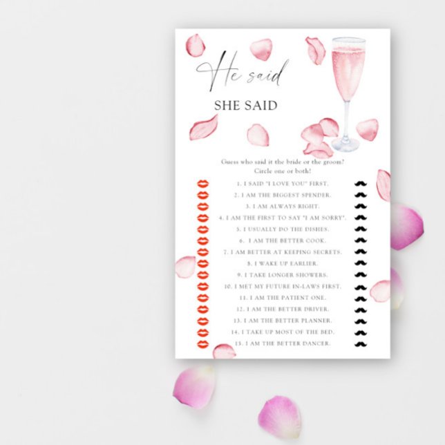 Rose Prosecco - Er sagte, sie sagte Brautparty (Von Creator hochgeladen)