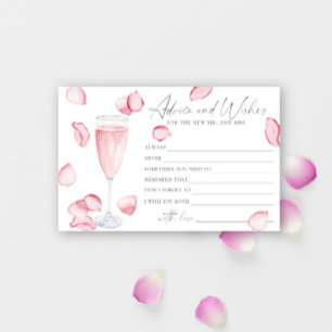Rose Prosecco - Ratschläge und Wünsche Junggeselli Briefpapier