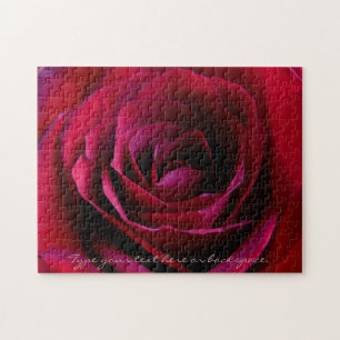 Rose Puzzle Personalisierte Rote Rose Puzzles