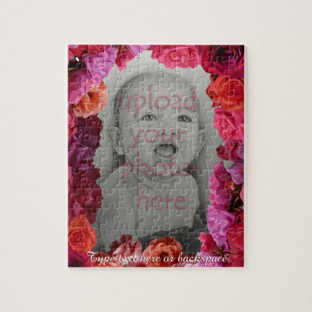 Rose Puzzle Personalisiertes Foto Rose Puzzle (Vertikal)