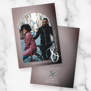 Rose QR Code Foto Hochzeit Save The Date