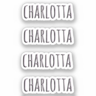 Rose Quartz 3D Personalisierter Name Aufkleber