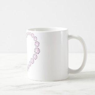 Rose Quartz Gem Herz Kaffeetasse
