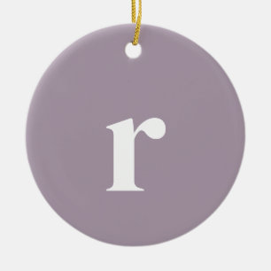 Rose Quartz Initialbrief   Trendy Minimalistisch Keramik Ornament
