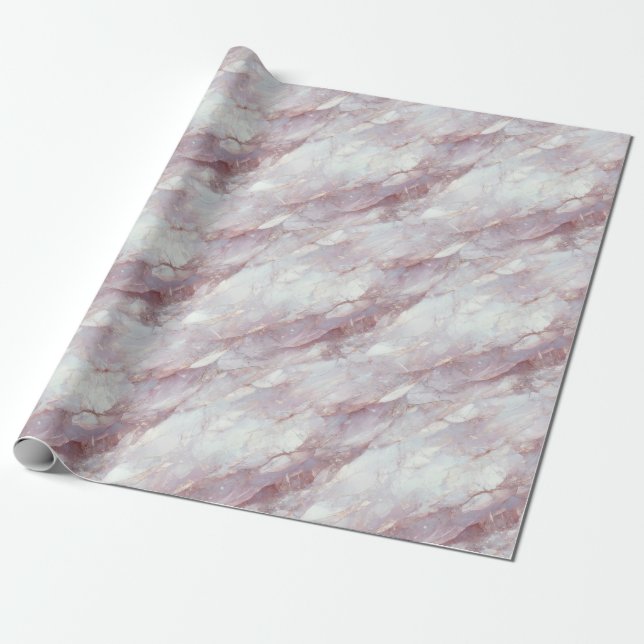 Rose Quartz Marmorinfusion Textur Geschenkpapier (Ungerollt)
