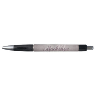 Rose Quartz Matte Dusty Mauve Pink Monogram Kugelschreiber
