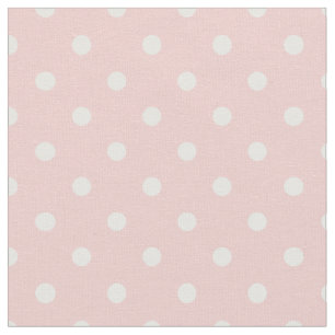 Rose Quartz Pink & White Polka Dot Stoff