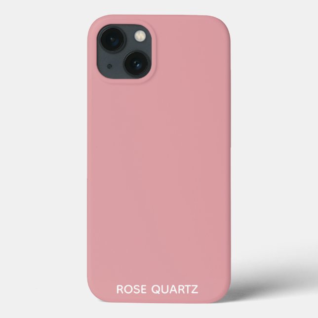 Rose Quartz rosa Farbname Case-Mate iPhone Case (Rückseite)