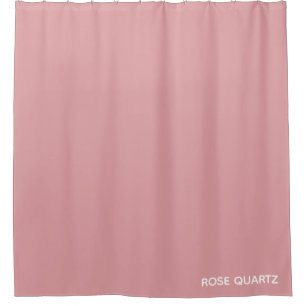 Rose Quartz rosa Farbname Duschvorhang