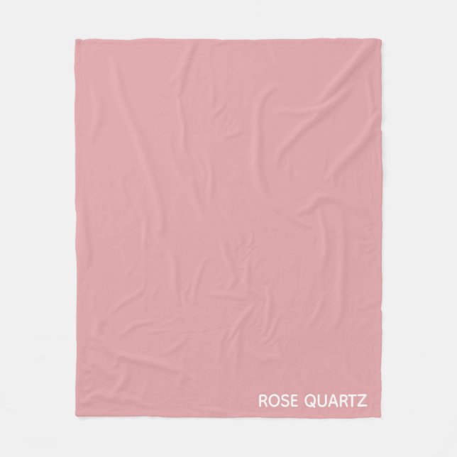 Rose Quartz rosa Farbname Fleecedecke (Vorderseite)