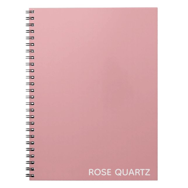 Rose Quartz rosa Farbname Notizblock (Vorderseite)