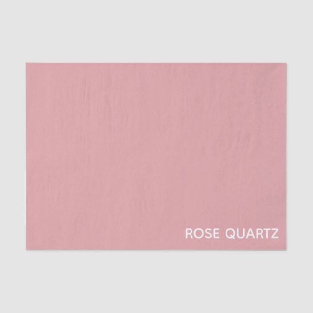 Rose Quartz rosa Farbname Seidenpapier (Vorderseite)