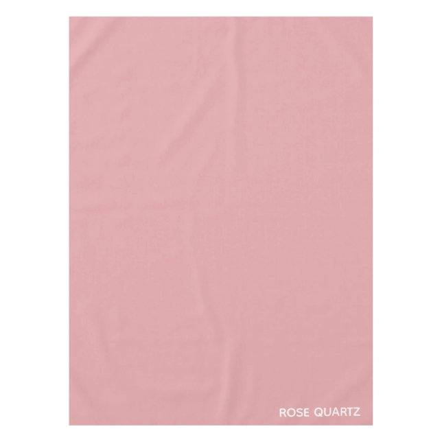 Rose Quartz rosa Farbname Tischdecke (Vorderseite)