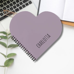 Rose Quartz Schwarzer Personalisierter Name Notizbuch