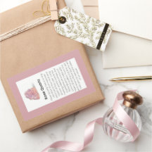 Rose Quarz Kristallleuchten Schmuckverpackung