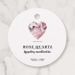 Rose Quarz Liebe Crystal Wedding Geschenkanhänger