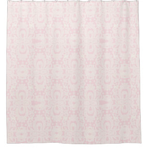Rose Quarz Shabby Chic Brocade Damask Muster Duschvorhang