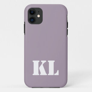 Rose Quarz Solid Color Minimalistisches Monogramm Case-Mate iPhone Hülle