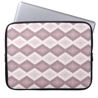 Rose Quarzrosa Rautenmuster Laptopschutzhülle