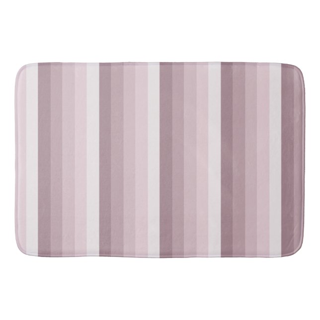 Rose Quarzschattenstreifen Badematte (Vorderseite)