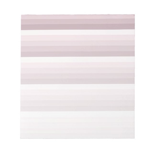 Rose Quarzschattenstreifen Notizblock (Vorderseite)