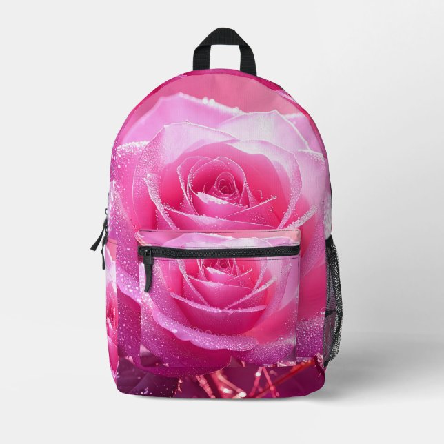 Rose Queen (pink magenta edition) Bedruckter Rucksack (Vorderseite)
