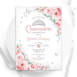 Rose Quinceanera Einladung