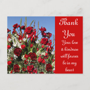 Rose-r-rot Postkarte