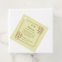 Rose-Rahmen - Mongram, Celestial Yellow Wedding