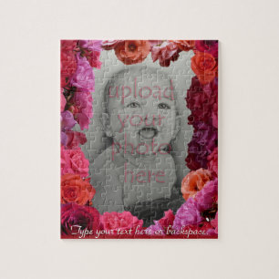 Rose Rahmen Puzzle Personalisiertes Foto Puzzle
