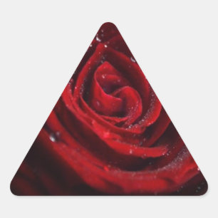 Rose Reben Herzstück Blume Frieden Liebe Destinati Dreieckiger Aufkleber