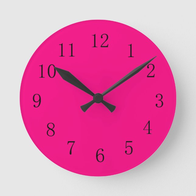 Rose Red Kitchen Wall Clock Runde Wanduhr (Vorderseite)