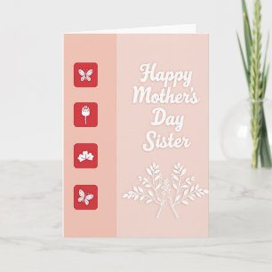 Rose Red Muttertag Schwester Karte