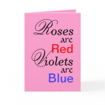Rose Red Violets Blue Valentine Gedicht