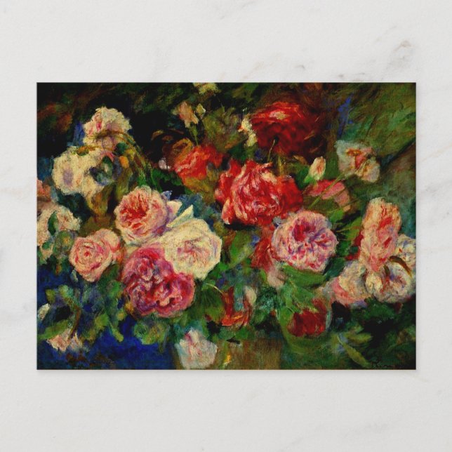 Rose, Renoir-Gemälde, Postkarte (Vorderseite)