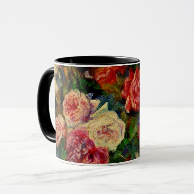 Rose, Renoir-Gemälde, Tasse (Vorderseite Links)