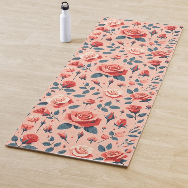Rose Rhapsody Muster Yogamatte (Beispiel)