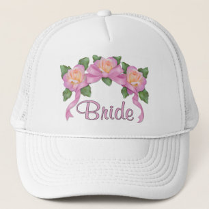 Rose Ribbon Wedding - Bride Truckerkappe