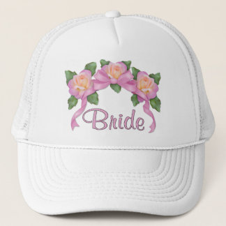 Rose Ribbon Wedding - Bride Truckerkappe