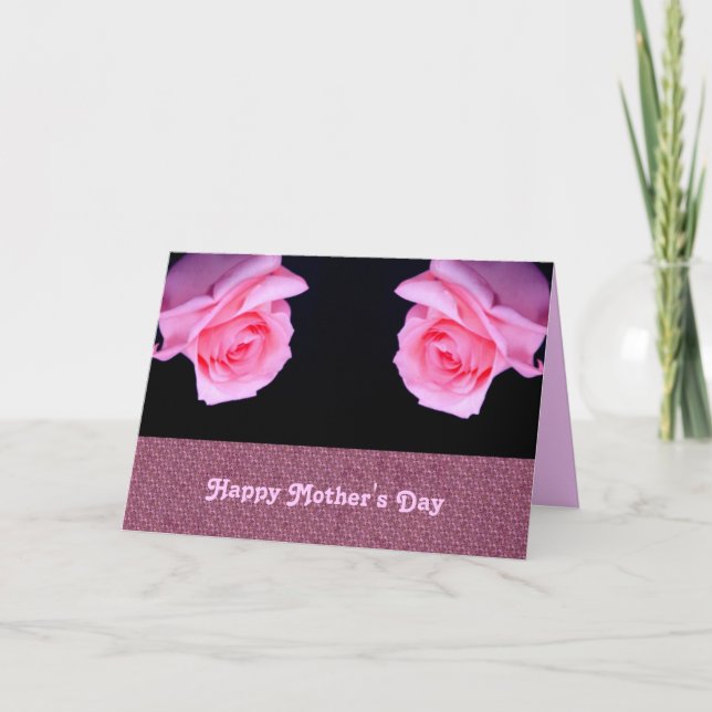 Rose riechen Muttertagskarte Karte (Vorderseite)