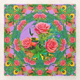Rose Rings Glasuntersetzer