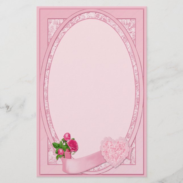 Rose Romance - Stationery Briefpapier (Vorderseite)