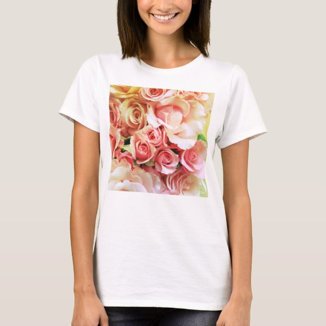 Rose romantisch T-Shirt (Vorderseite)
