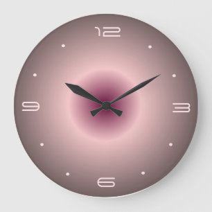 Rose rosa beleuchtete Ausführung> Rundwand-Uhren Große Wanduhr